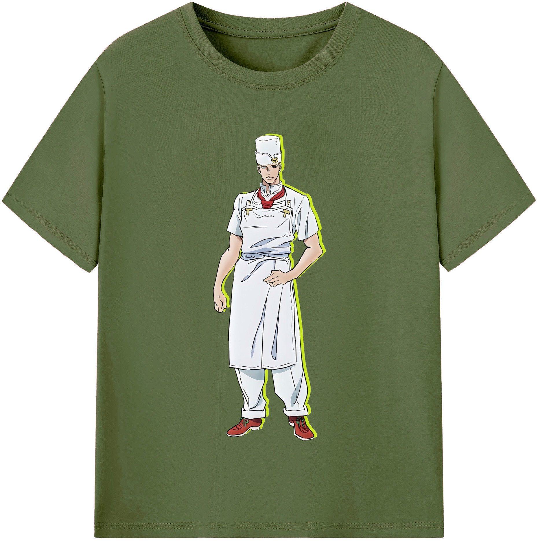 （画像用） ジョジョの奇妙な冒険 Tonio Trussardi JoJo's Bizarre Adventure トニオ?トラッサルディ 綿100％半袖Tシャツ（フロントプリント）